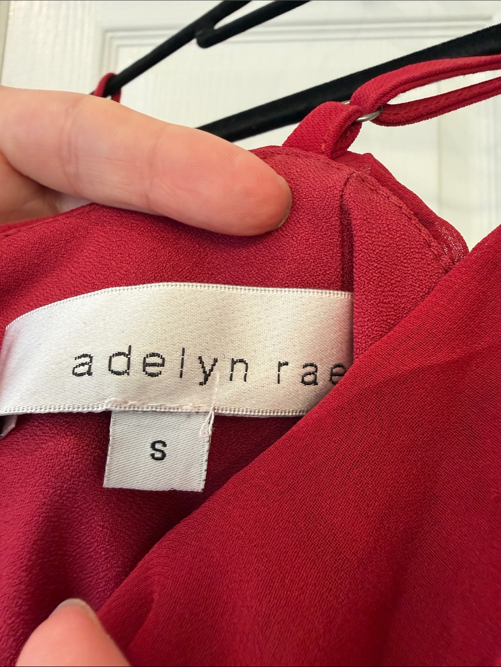 Adelyn Rae Burgundy Lace Ruffle Cocktail Dress Size Small - Picture 2 of 6